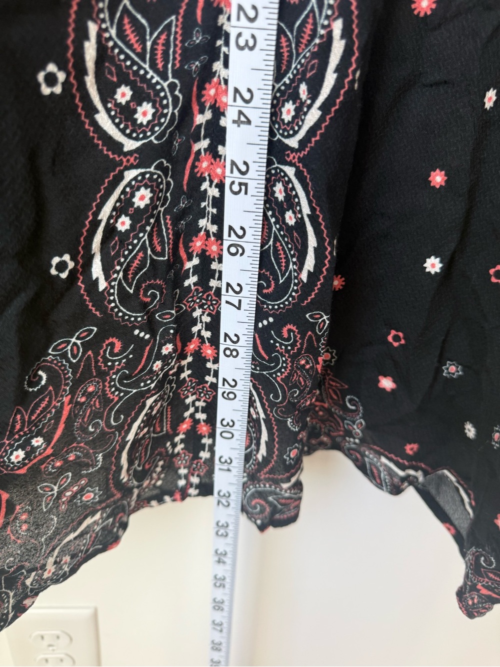 Altr’d State Black Paisley V-Neck Women's Kimono | S - Picture 7 of 7